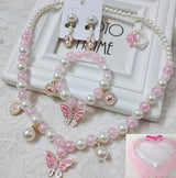 Children's Necklace Jewelry Pearl Bracelet Set – Jewelry Gift Ideas — 2
