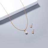 Copper Gold Plated Waterdrop Zircon Pendant – Jewelry Gift Ideas — 3