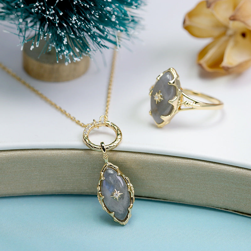 Stone Horse Eye Female Necklace Pendant – Jewelry Gift Ideas — 1