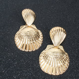 Scallop Boho Metal Shell Fashion Earrings – Stylish Gifts — 5