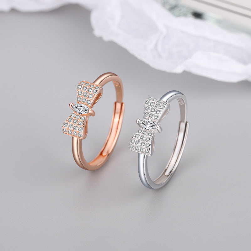 Women's Fashion Bowknot Zircon Ring – Stylish Gifts — 1