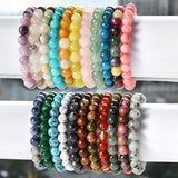 8mm Natural Stone Bracelet With Card Tourmaline – Jewelry Gift Ideas — 4