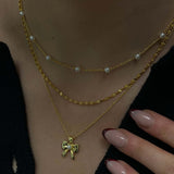 Women's Fashion Bowknot Necklace Earrings – Jewelry Gift Ideas — 1