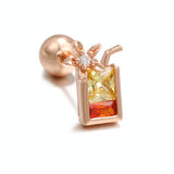 Lollipop Ice Cream Earrings 18K Real Gold Lock Ball – Thoughtful Gifts — 15