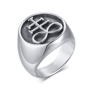 Ring Set With Red Zircon Ornaments In Titanium – Small Gift Ideas — 4