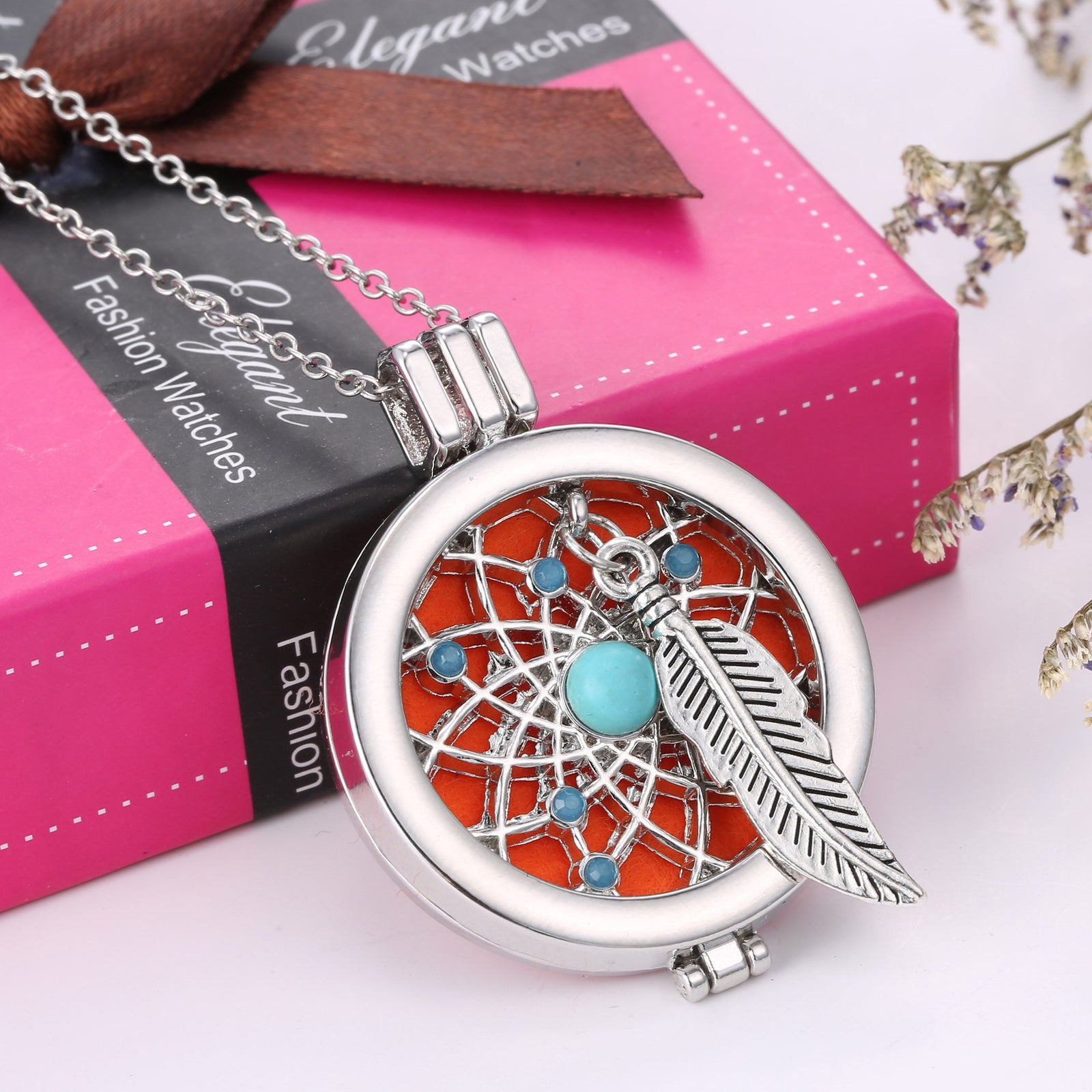 Popular Creative Aroma Dream Catcher Necklace – Jewelry Gift Ideas — 1