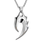 Titanium Steel Men's Wolf Tooth Necklace Pendant – Jewelry Gift Ideas — 1