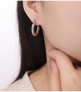 C-shaped Titanium Steel 18k Gold Plated Earrings – Thoughtful Gifts — 17