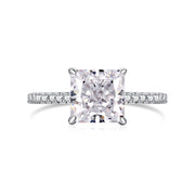 High Carbon Diamond Square Diamond S925 Ring – Gift Ideas — 5