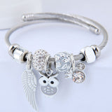 DIY Beaded Owl Angel Wings Pendant Stainless – Jewelry Gift Ideas — 4