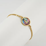 Stainless Steel Round Letter Bracelet – Jewelry Gift Ideas — 5
