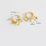 Stars And Moons Earrings S925 Sterling Silver Earrings – Gift Ideas — 2