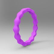 Wave pattern 3mm silicone ring – Everyday Gifts — 3