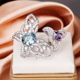 Light Luxury Rhinestone Butterfly Love Heart-shaped – Gifts for Her — 3