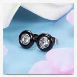 Black and white ceramic stud earrings – Useful Gifts — 7