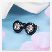 Black and white ceramic stud earrings – Useful Gifts — 7