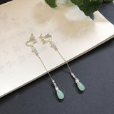 Glass Drop Tassel Earrings Accessories – Stylish Gifts — 4
