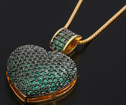 Luxury Big Heart Shape Pendant Necklace Ring – Jewelry Gift Ideas — 13