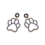 Exaggerated Alloy Dripping Puppy Footprints Earrings – Dog Lover Gifts — 6