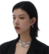Plate Nail Necklace Unisex Style Clavicle Chain – Jewelry Gift Ideas — 3