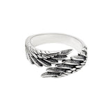 Love Couple Plain Silver Ring Angel Wings – Gifts for Couples — 15