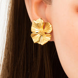 Retro Graceful Earrings Stainless Steel 18K Gold – Holiday Gift Ideas — 1