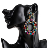Ring-studded acrylic earrings – Unique Gift Ideas — 1