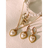 Classic Elegant Gold Pendant Pearl Necklace – Jewelry Gift Ideas — 3