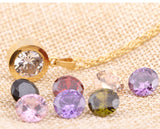 8 colors diamond titanium steel necklace – Jewelry Gift Ideas — 5