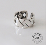 Vintage Silver Color Metal Punk Letter Rings Design – Stylish Gifts — 4