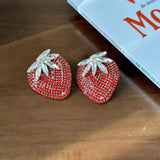 Women's Red Strawberry Earrings – Gifts for Her — 4