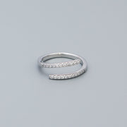 Inlaid Zircon Geometric Ring – Everyday Gifts — 3