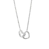 Custom Name Necklace Personalized Double Heart – Jewelry Gift Ideas — 7
