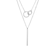 Geometric Pendant Double-layer Stainless Steel – Jewelry Gift Ideas — 11