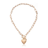 Chain Openable Peach Heart Pendant Necklace – Jewelry Gift Ideas — 1