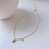 Love Pin Pendant Necklace Women's Short Style – Jewelry Gift Ideas — 4