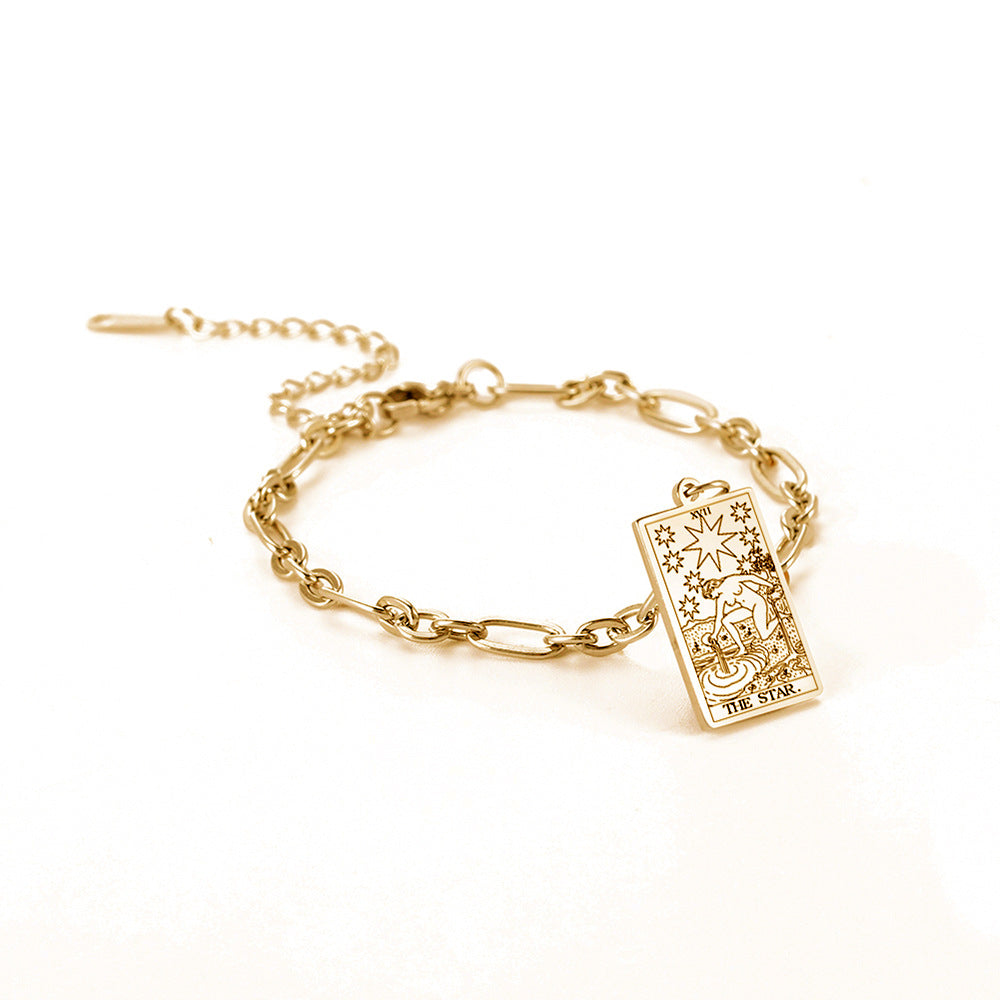 12 Tarot Card Series Fashion Trend Long Oval Link – Stylish Gifts — 2