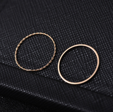Metal Electroplated Twist Geometric 2-piece Ring Set – Surprise Gifts — 7