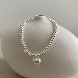 Silver Sweet Loving Heart Bracelet Women's Retro – Jewelry Gift Ideas — 5
