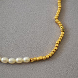 Women's Glittering Gold Beaded Necklace – Jewelry Gift Ideas — 2