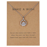 Dolphin Natural Stone Paper Card Necklace – Jewelry Gift Ideas — 12