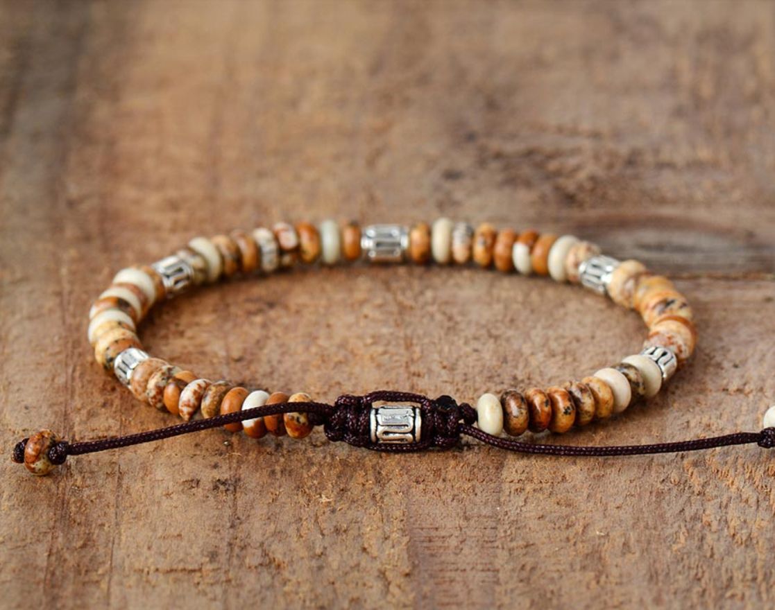 Men's Natural Grey Onyx Drawing Stone Turquoise – Jewelry Gift Ideas — 1