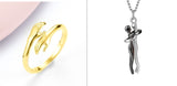 Alloy Simple Hands Hug Ring Opening Adjustable – Jewelry Gift Ideas — 20