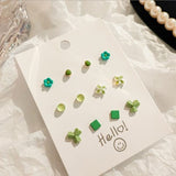 Sterling Silver Needle Stud Earrings Women's Set Small – Gifts for Her — 19