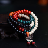 Colorful 108 Diamond Knot Beads Sandalwood – Jewelry Gift Ideas — 5