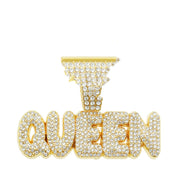 Full Diamond Alphabet Queen Pendant Necklace – Jewelry Gift Ideas — 2