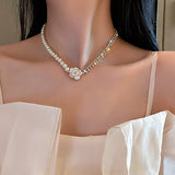 Fashion Design Vintage Pearl Diamond Flower – Jewelry Gift Ideas — 3