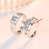 Crown Men's And Women's Diamond Couple Ring – Gifts for Her — 2