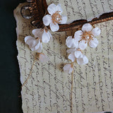 Flower Long Earrings For Bride – Gifts for Couples — 9