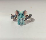 Elephant Mother Ring Women's Diamond Ring – Gifts for Her — 1